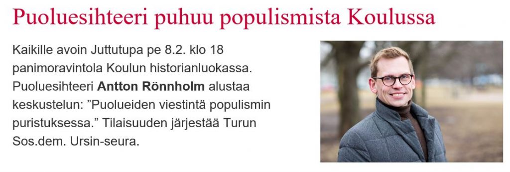 Antton Rönnholm Koulussa populsimista 20190208