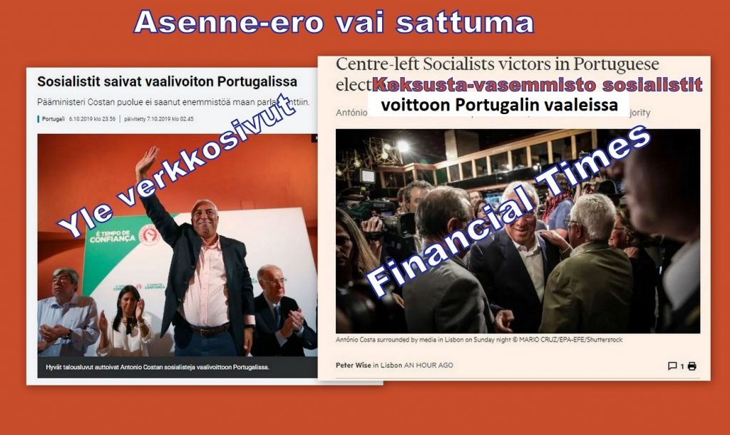 Kaksi kuvaa portugalin vaaleista 20191007jpg