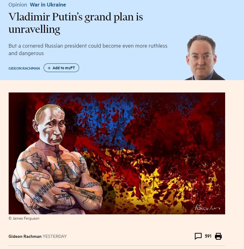 Putinin suuri suunnitelman Rachman 20220228