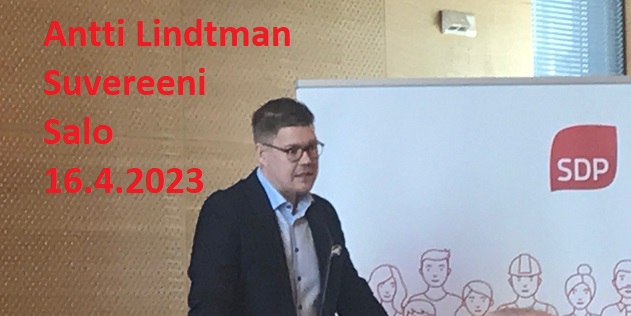 Antti Lindtman Salo 20230416