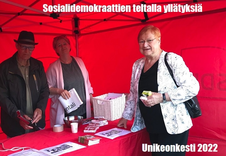 SDP teltta Unikeonpäivä 2022