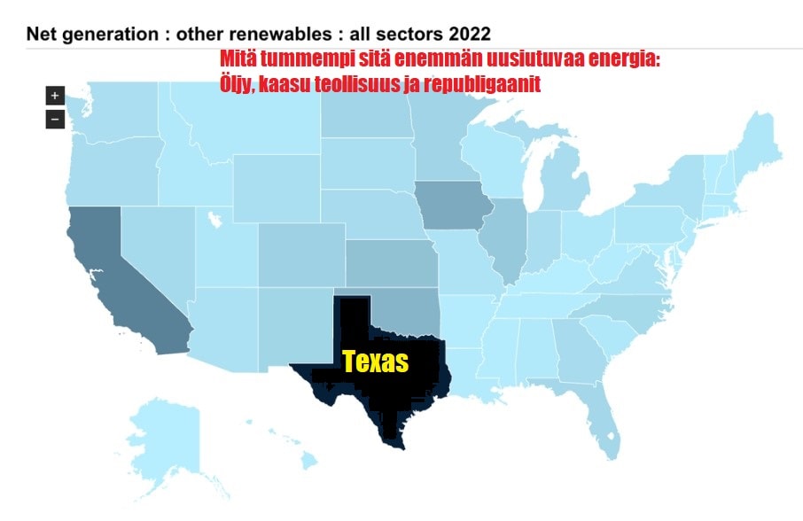 Texas uusituvan energian kasvun kärjessä Krugman 20230530