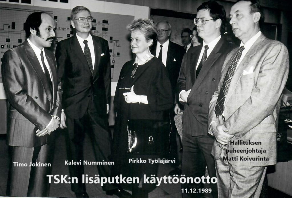 TSKn putken vihkiminen 19891211