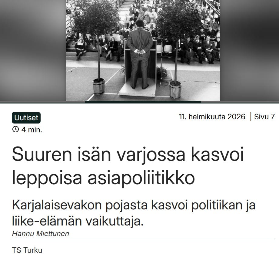 Pekka Vennamo Hannu Miettunen TS 20260211